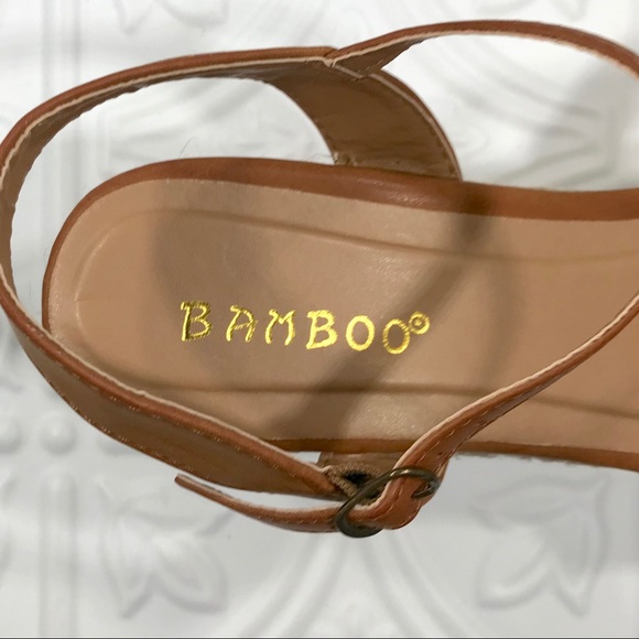 NWOT Bamboo Platform Wedge Espadrilles Sandals - Picture 10 of 11